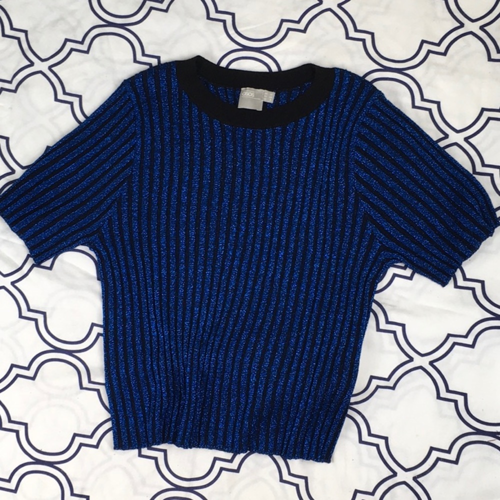 Asos sparkling ribbed top